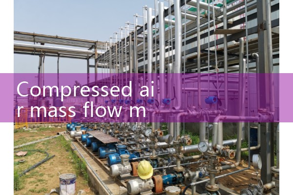 Compressed air mass flow meter